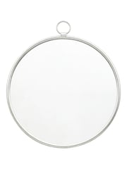 Gallery Home Silver Baystone Round Mirror - Image 4 of 4