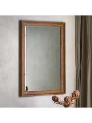 Gallery Home Light Wood Fraisner Rectangle Mirror - Image 2 of 4