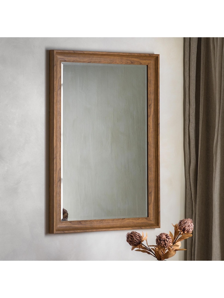 Gallery Home Light Wood Fraisner Rectangle Mirror - Image 2 of 4