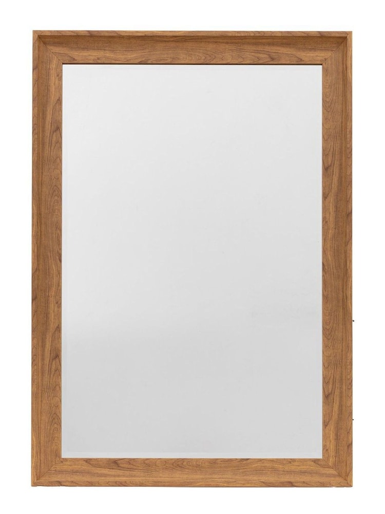Gallery Home Light Wood Fraisner Rectangle Mirror - Image 4 of 4