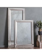 Gallery Home Silver Madron Rectangle Mirror - Image 3 of 4