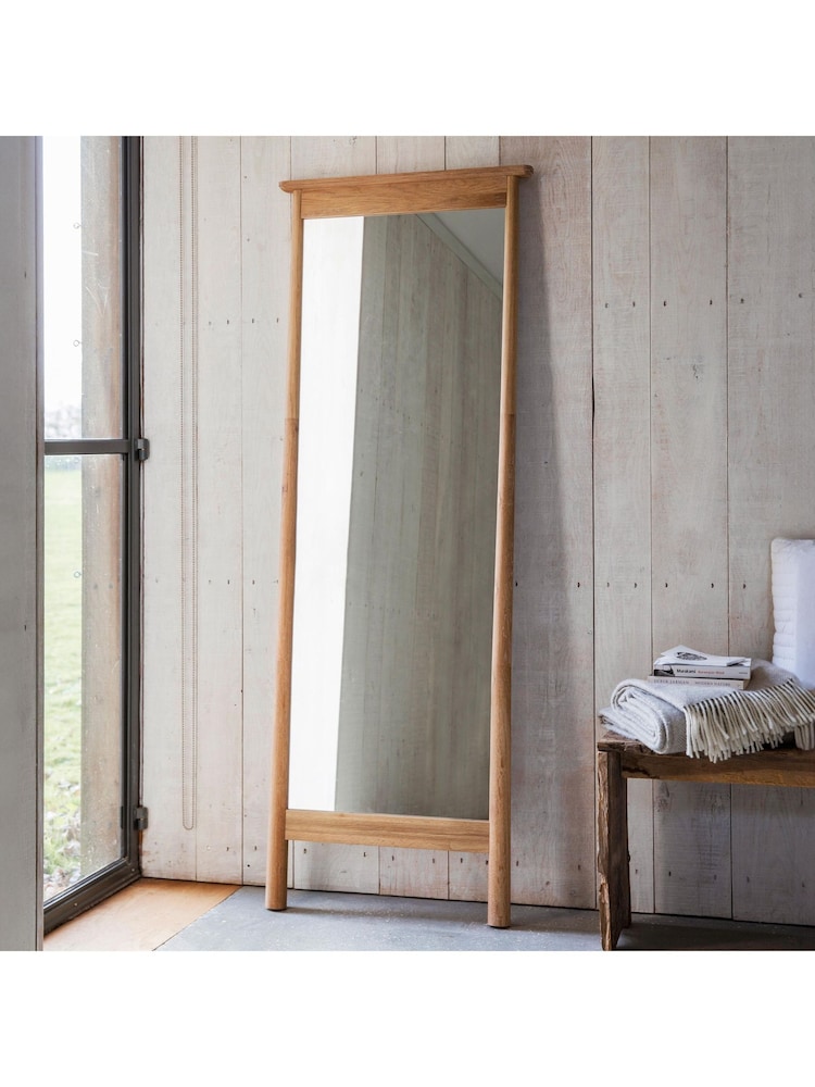 Gallery Home Light Wood Wyland Cheval Mirror - Image 1 of 3