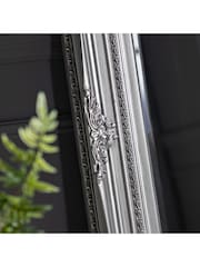 Gallery Home Silver Hampton Leaner Antique Mirror - Image 4 of 5