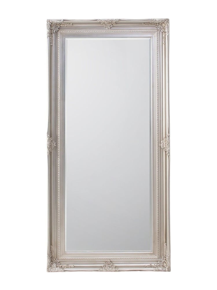 Gallery Home Silver Hampton Leaner Antique Mirror - Image 5 of 5