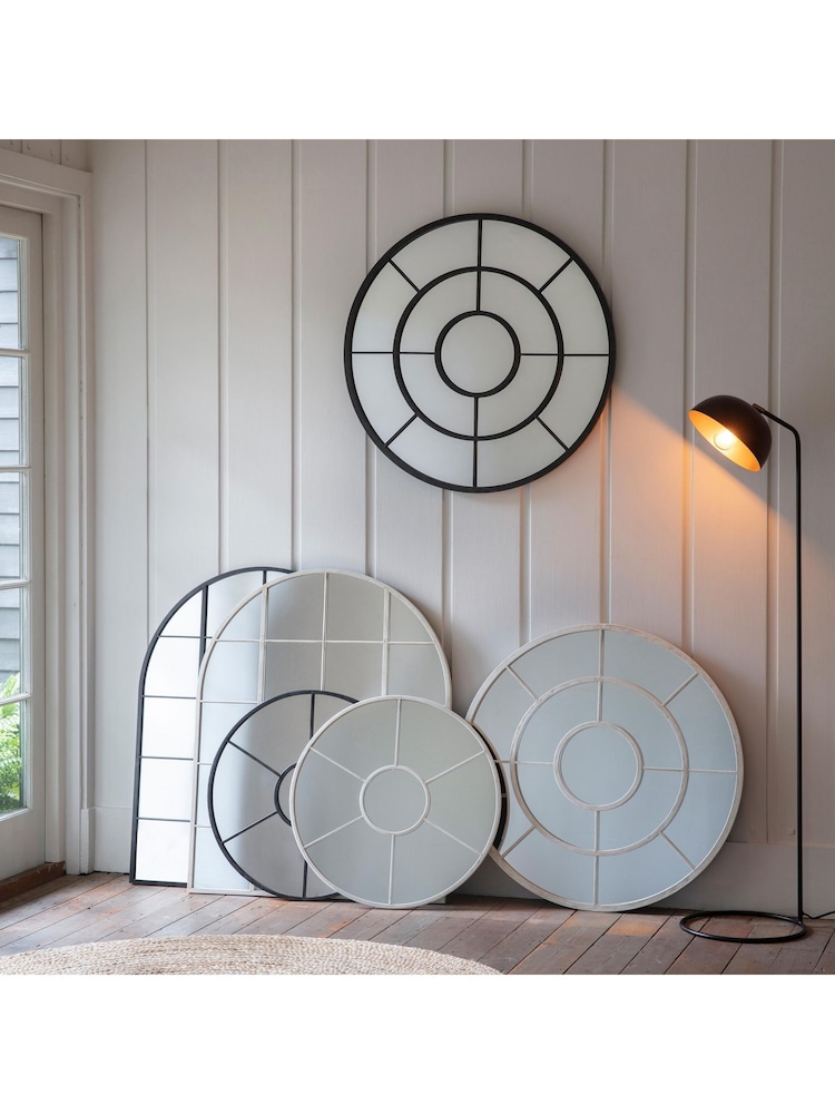 Gallery Home Black Valnor Round Mirror - Image 1 of 2