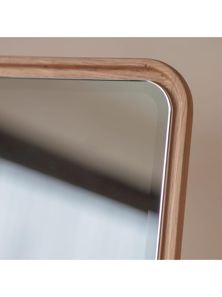 Gallery Home Light Wood Kingsmere Cheval Mirror - Image 2 of 5
