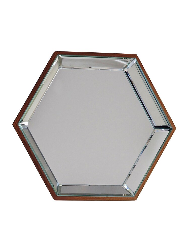 Gallery Home Copper Pacifica Hexagon Mirror - Image 3 of 3