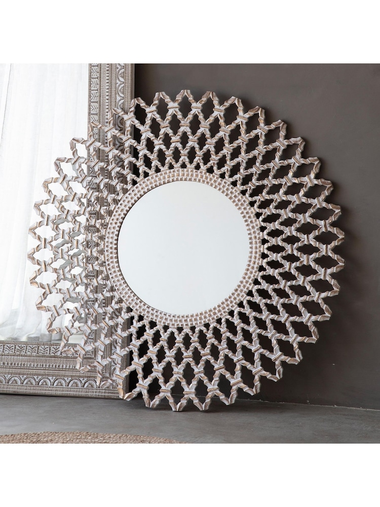 Gallery Home Natural Bharta Mirror - Image 1 of 2