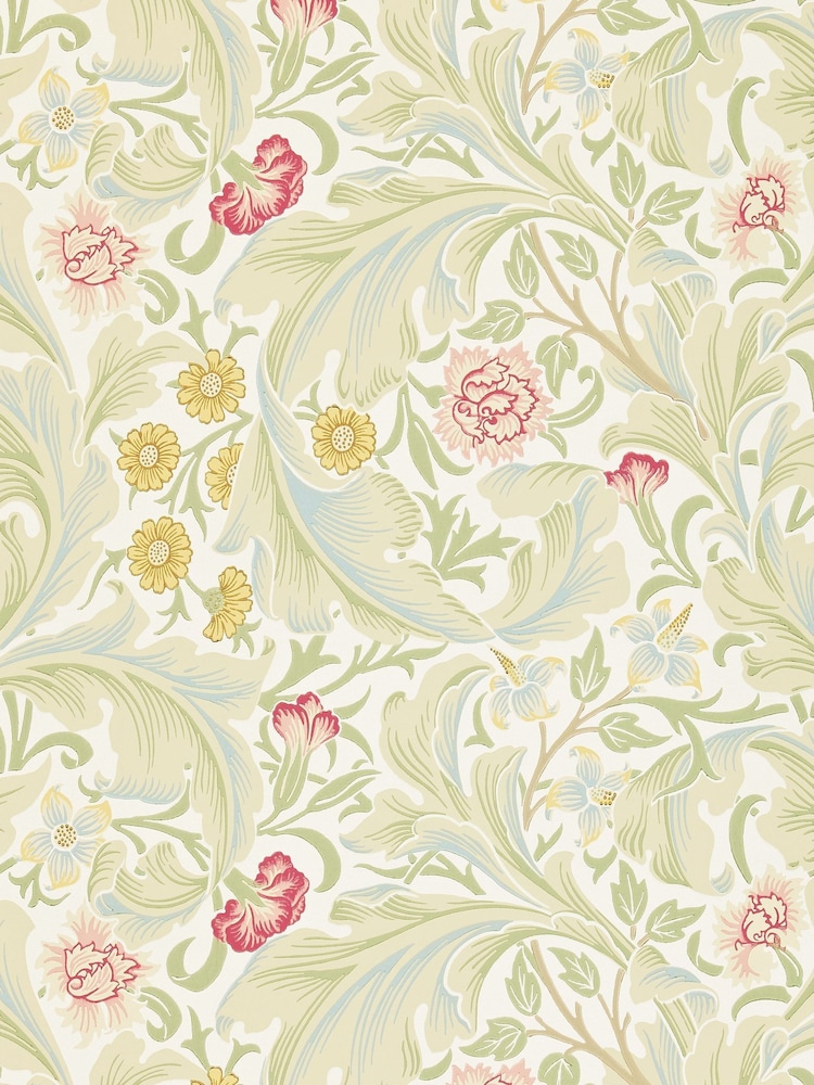 Morris & Co Leicester Marble Rose Morris Friends A4 Wallpaper Sample - Image 1 of 1