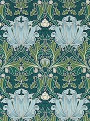 Morris & Co Helena Indigo Boughs Morris Friends A4 Wallpaper Sample - Image 1 of 1