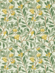 Morris & Co Arbutus Sage Lemon Morris Friends A4 Wallpaper Sample - Image 1 of 1