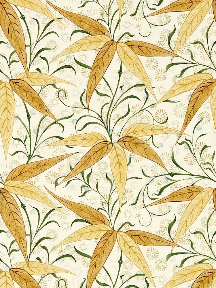 Morris & Co Bamboo Sunflower Morris Friends A4 Wallpaper Sample - Image 1 of 1