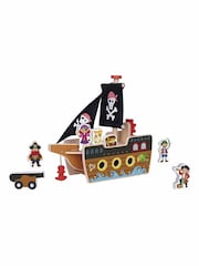 Tooky Toy Wooden Pirate Ship - Image 4 of 5