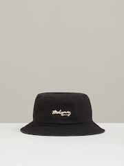 Reiss Black Tapered Unisex Fit McLaren Racing Cotton Bucket Hat - Image 2 of 5