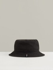 Reiss Black Tapered Unisex Fit McLaren Racing Cotton Bucket Hat - Image 4 of 5