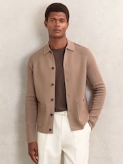Reiss Camel Brown Fitzgerald Shirt - Image 1 of 7