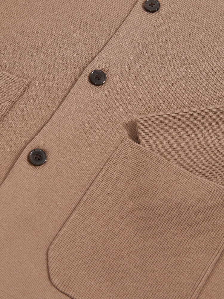 Reiss Camel Brown Fitzgerald Shirt - Image 7 of 7
