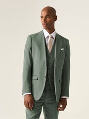 Skopes grey Tailored Fit Calvados Linen Blend Suit Jacket - Image 1 of 7