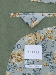 Skopes grey Tailored Fit Calvados Linen Blend Suit Jacket - Image 7 of 7