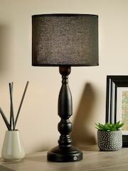 Searchlight Black Lumin Arc Table Lamp - Image 1 of 4