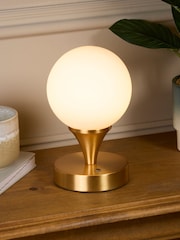 Searchlight Gold Lumière Globe Table Lamp - Image 1 of 4