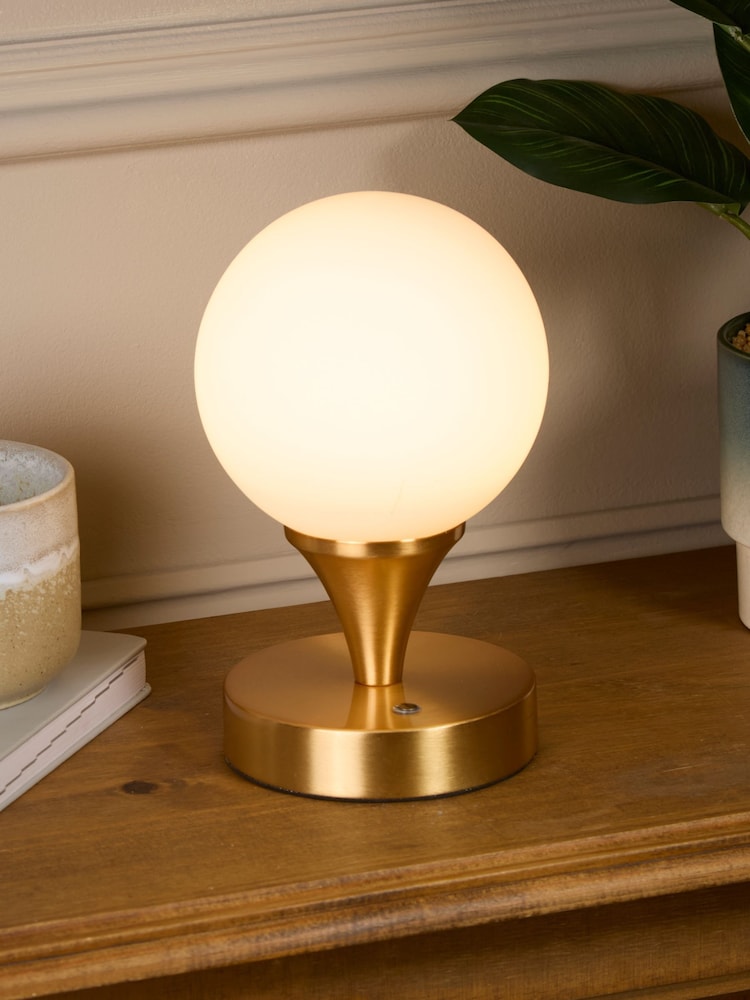 Searchlight Gold Lumière Globe Table Lamp - Image 1 of 4