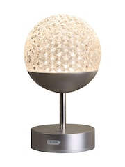 Searchlight Silver and Chrome Lumina Ascend Table Lamp - Image 2 of 4