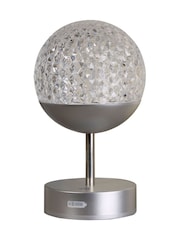Searchlight Silver and Chrome Lumina Ascend Table Lamp - Image 3 of 4