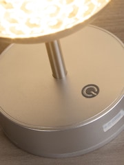 Searchlight Silver and Chrome Lumina Ascend Table Lamp - Image 4 of 4