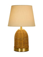 Searchlight Antique Brass Rechargeable LED Touch Heart Glow Table Lamp - Image 3 of 4