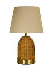 Searchlight Antique Brass Rechargeable LED Touch Heart Glow Table Lamp - Image 4 of 4