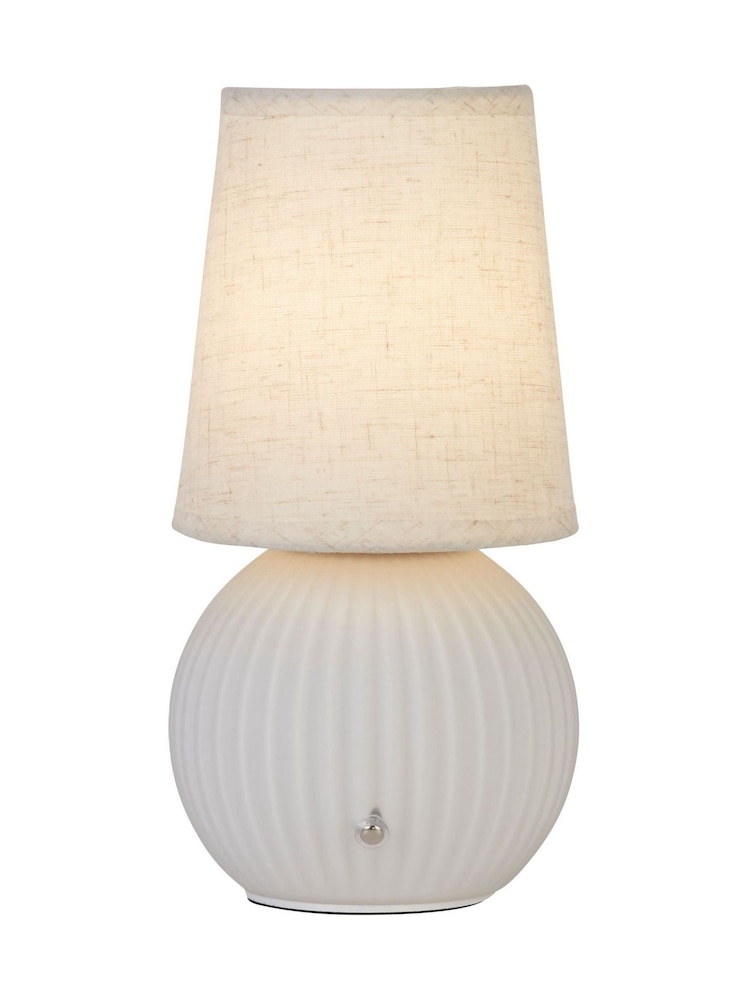 Searchlight White and Gold Nordic Moon Table Lamp - Image 2 of 4