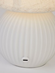 Searchlight White and Gold Nordic Moon Table Lamp - Image 4 of 4