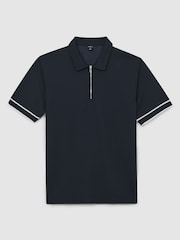 Reiss Navy Zain Polo Shirt - Image 2 of 5