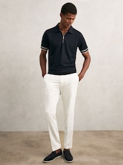 Reiss Navy Zain Polo Shirt - Image 3 of 5
