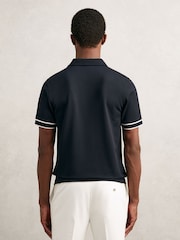 Reiss Navy Zain Polo Shirt - Image 5 of 5