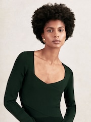 Reiss Green Sophia Dress - Image 4 of 7