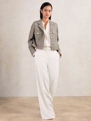 Reiss Neutral Check Jaque Jacket - Image 4 of 8