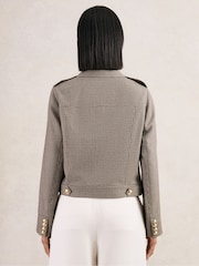 Reiss Neutral Check Jaque Jacket - Image 5 of 8