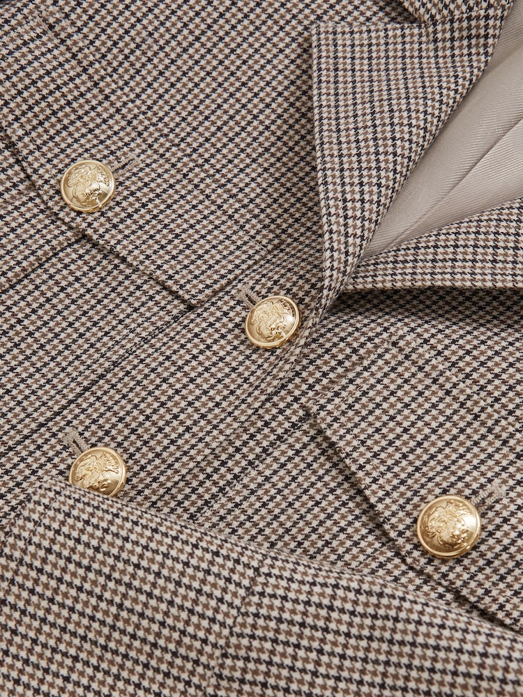 Reiss Neutral Check Jaque Jacket - Image 8 of 8