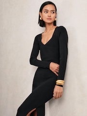 Reiss Black Sophia Dress - Image 3 of 6