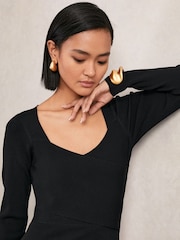 Reiss Black Sophia Dress - Image 4 of 6