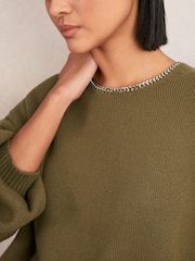 Reiss Sage Green Nadia Jumper - Image 4 of 6