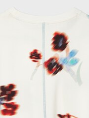 PS Paul Smith Cream Floral Print Long Sleeve Top - Image 3 of 6