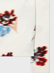 PS Paul Smith Cream Floral Print Long Sleeve Top - Image 5 of 6