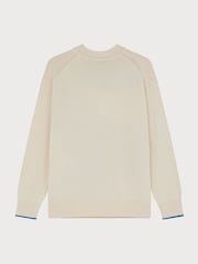 PS Paul Smith Cream Floral Graphic Print Knit Jumper - Image 2 of 4