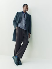 PS Paul Smith Blue Regular-Fit Button Through Polo Shirt - Image 3 of 7