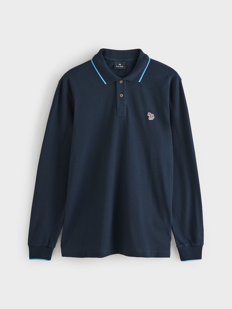 PS Paul Smith Regular-Fit Tipped Collar Polo Shirt - Image 1 of 1 PS Paul Smith Regular-Fit Tipped Collar Polo Shirt - Image 1 of 1