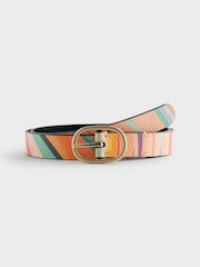 PS Paul Smith Multi Reversible Swirl Leather Belt - Image 1 of 2