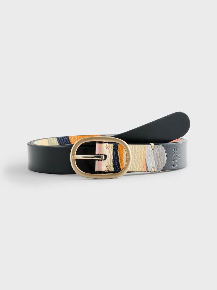 PS Paul Smith Multi Reversible Swirl Leather Belt - Image 2 of 2